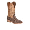 thumbnail image 2 of Corral Boots Mens Ostrich Leg Embroidered Wide Square Toe Cowboy  Mid Calf, 2 of 4