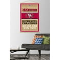 thumbnail image 2 of NFL San Francisco 49ers - Champions 13 Wall Poster with Wooden Magnetic Frame, 22.375" x 34", 2 of 3
