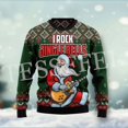 thumbnail image 5 of Suéter feo de punto divertido de Navidad de algodón con diseño de Papá Noel para mascotas, jersey informal vintage de invierno estilo Harajuku, jersey retro de manga larga con impresión 3D, 5 of 5