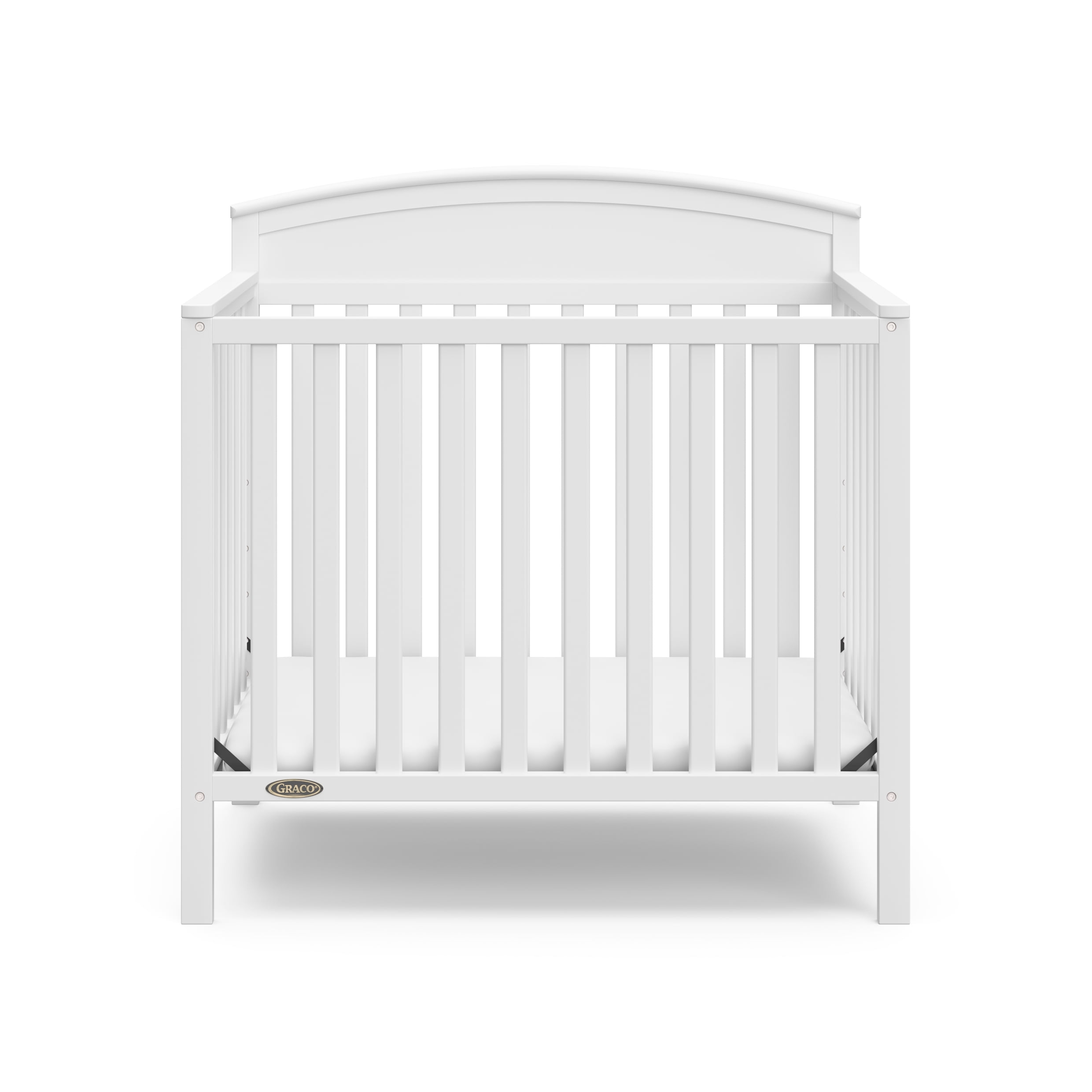 Graco Benton 4-In-1 Convertible Mini Baby Crib, White