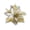 Golden, variant on Visland 13cm / 5in Artificial Gold Red Poinsettia Flowers Decorations with Clips and Stems Glitter Christmas Tree Ornaments for Xmas Wedding Party Wreath DIY