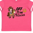 thumbnail image 4 of Inktastic Off to the Races with Cowgirl on Horse Girls Toddler T-Shirt, 4 of 5
