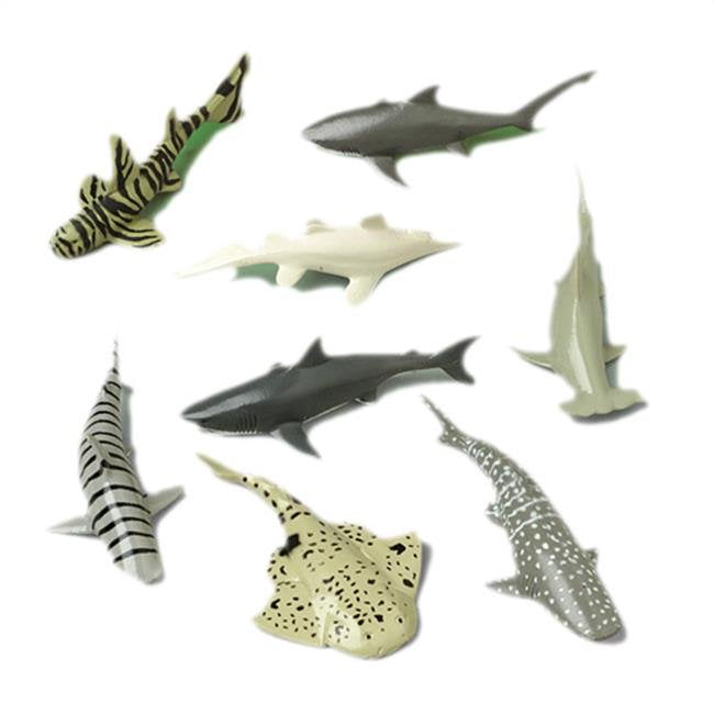 Pack of 12 US Toy Company Mini Sharks and Whales 