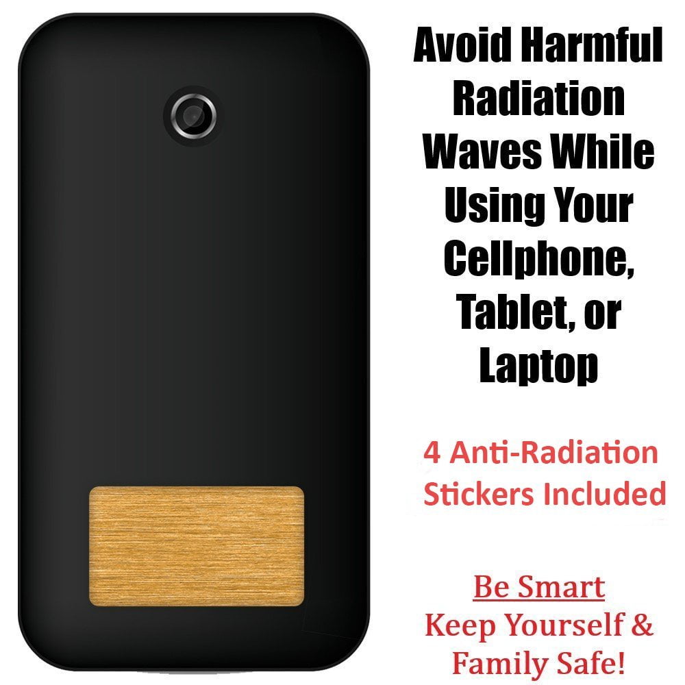 4 Pack - Anti EMF Radiation Protection Shield Stickers for Cell Phone,  Laptops, Mobile Devices - Eliminates Radiative Wave and Prolongs Lifespan  of