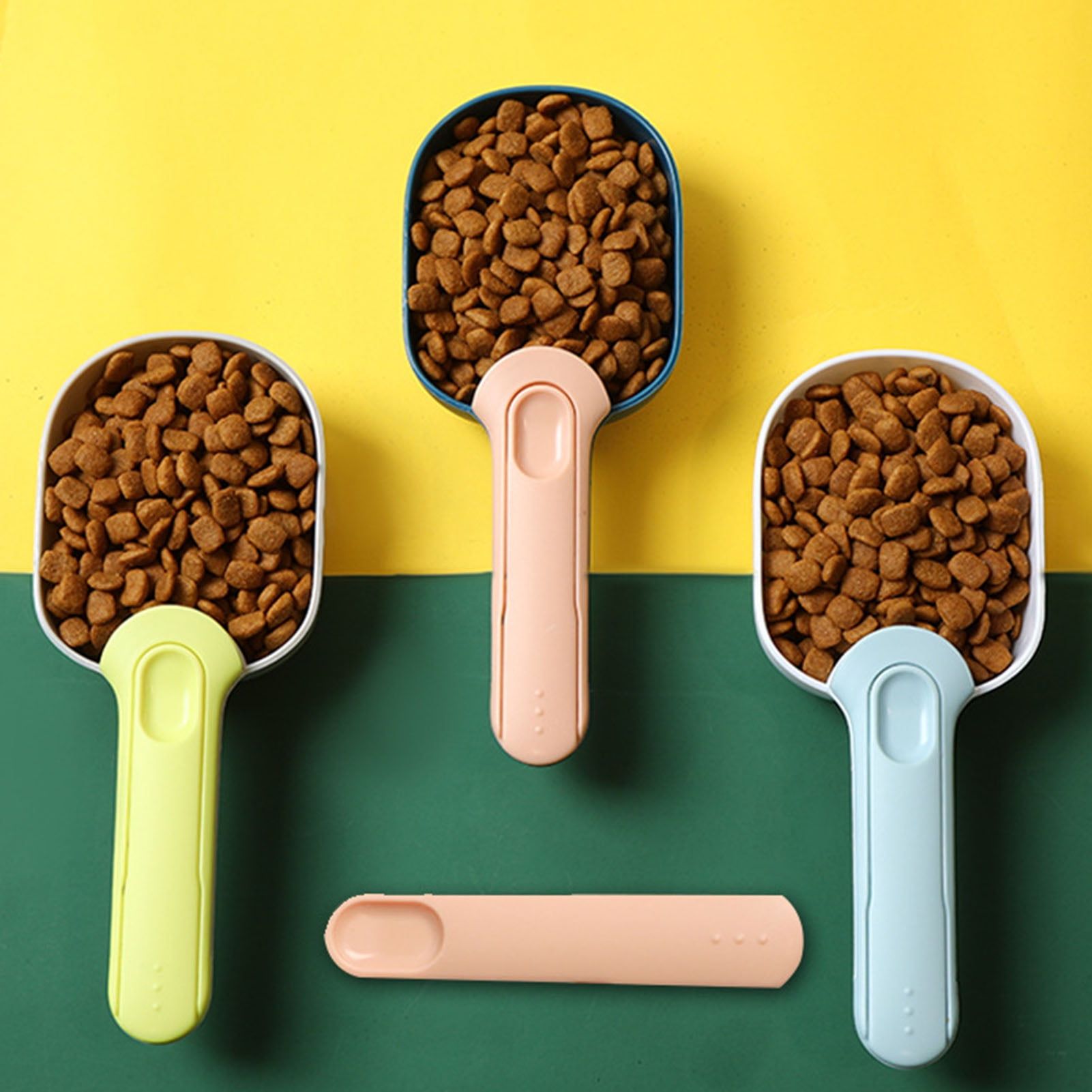 Petfactors Set of Five Pet Food Scoop Plastic Measuring Cups for Dog Cat  and Bird Food ** Read more at the image link. (Th…