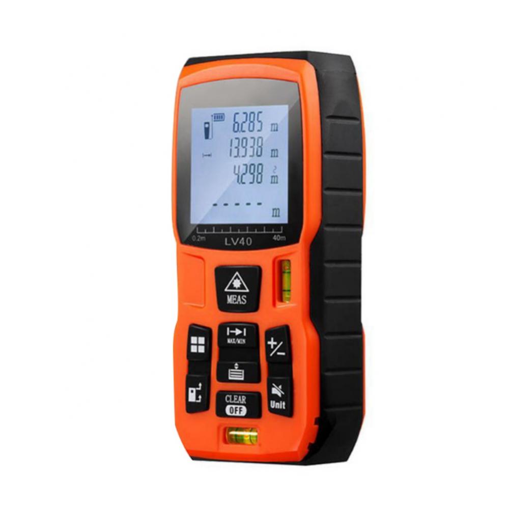 LOMVUM Laser Tape Measure Laser Measurement Tool with Backlit LCD