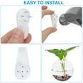thumbnail image 3 of Unique Bargains 2 Pack Oblate Wall Hanging Terrarium Planters 5x5inch, Transparent, 3 of 7