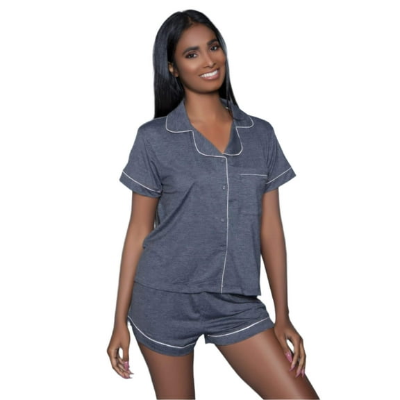 Riley Grey 2pc Pajama Short Set