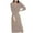 Khaki, variant on TSADFHJI Skirts for Women Short Length Lace Long Sleeve V Neck Wool Knit Dress for Women French Style Layering Long Dress for Fall and Winter Cozy Warm Casual Maxi Dress L Red