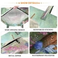 thumbnail image 3 of 2-Pack Waterproof Travel Laundry Bag Lightweight Polyester Duffle with Top Handle for Beach/Camping/School A Large Floral Umbrella, 3 of 7