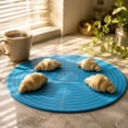 thumbnail image 3 of Extra Thick Silicone Baking Mat, Non-Slip Dough Rolling Pad with Measurements, Heat-Resistant Surface for , Pizza, Pie Crusts, and Bread Kneading, 1Pack Blue, 3 of 6