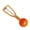Orange, variant on HongHeng Clearance Cookie Scoop, Stainless Steel Cheese Scoops for Baking, Cookie Scooper for Baking, Ice Cream Scooper with Trigger Release, Cookie Dough Scoop, Cupcake Scoop