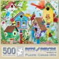 thumbnail image 2 of Bits and Pieces Jigsaw Puzzle Birdhouse Garden Colorful Flowers by Kathy Bambeck 500 Piece 18" x 24", 2 of 10