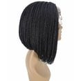 thumbnail image 4 of LUXLUXE Jayla Straight Braided 12 in Long Braided Wig, Beauty Heat Resistant Fiber ( Salt and Pepper Grey), 4 of 6