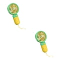 thumbnail image 2 of Ventilador portátil de mano Toystoory recargable ajustable viaje trabajo oficina Flor/Amarillo 2Conjunto, 2 of 6