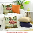 thumbnail image 4 of FCXZI Flamingo Theme Pillow Covers Made from 100% Linen for Home Sofa Couch Decoration Set of 1, No Insert, 3 Sizes 20x20in, 4 of 5