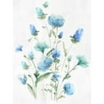 thumbnail image 3 of Watts, Eva 15x18 Black Modern Framed Museum Art Print Titled - Tinted Blue Petals I, 3 of 5