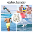 thumbnail image 6 of Honeii Bee Print Men's Swim Shorts,Mens Swim Trunks,Breathable Mesh Beach Shorts for Swimming,Surfing, and Beach Activities-Small, 6 of 6