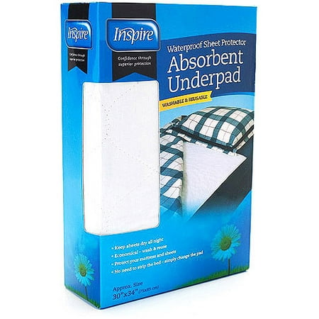 Inspire Washable and Reuseable Absorbent Underpad - 30''X34''