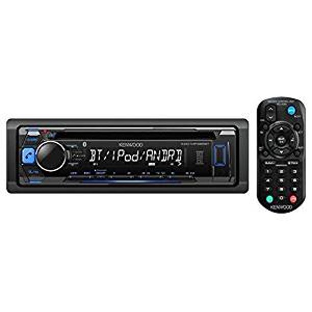 Kenwood KDCMP368BT Car Single DIN InDash CD MP3 Stereo Receiver USB AUX Inputs Buitin