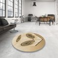 thumbnail image 4 of Ahgly Company Machine Washable Indoor Square Transitional Copper Brown Area Rugs, 6' Square, 4 of 7