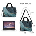 thumbnail image 3 of FORMRS 16" Laptop Bag Carrying Sleeve Case with Handle Travel Shoulder Briefcase, Black Marble, 3 of 8