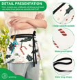 thumbnail image 4 of Yayeee Waist Apron with Pockets for Cooking Waterproof Half Server Aprons, White Christmas Holly, 4 of 7