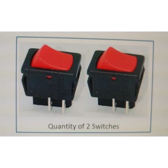 2 X New Genuine Shop Vac Shopvac Vacuum Wet & Dry On Off Red Rocker Switch.