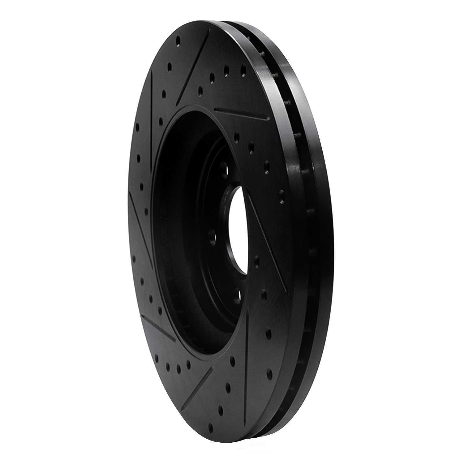Dynamic Friction Company 633-20019R DFC Brake Rotor - Drilled And Slotted - Black