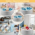 thumbnail image 3 of Foam Ball Pit, Safe Soft and Play, Round Shape for Baby, Infants and Toddlers, Indoor and Outdoor Game, No Balls Included, 3 of 14