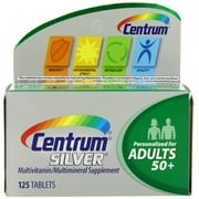 2 Pack - Centrum Silver Multivitamin Supplement, Adult, 125 Count Each