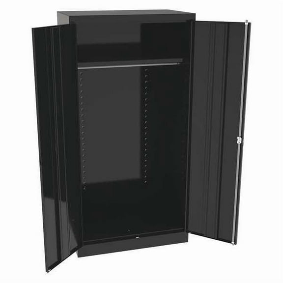 Tennsco Storage Cabinet,72"x36"x24",Black,1Shlv 7124BK