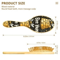 YAZAOO Soft Hair Brush Hair Comb Detangler Cartoon Bee Pattern Smoothing Hair Care Beauty Gift