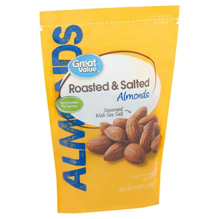 Great Value Roasted & Salted Almonds, 14 Oz (Best Roasted Almonds Recipe)