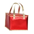 thumbnail image 4 of Bolsa térmica aislada para almuerzo, multiusos, bolsa de entrega de alimentos, bolsa térmica para transporte de pasteles para transporte de alimentos, rojo, 4 of 8