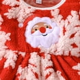 thumbnail image 5 of mgoYE Toddler Baby Girl Christmas Dress Embroidery Dresses Long Sleeve Kids Smocked Christmas Dress(Red,18-24 Months), 5 of 8