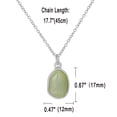 thumbnail image 6 of Jiwoy Real Amethyst Necklace for Women Natural Stone Pendant Necklace 18k Gold Plated Real Gemstone Green Aventurine Healing Crystal Necklace 18 Inches Silver, 6 of 6