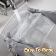 thumbnail image 4 of 10-Pack Multi-Purpose Microfiber Dish Cloths - Non-Scratch Cleaning Rags for Kitchen & Countertops - Reusable, Lint-Free & Quick-Dry - Includes Wall Hooks & Storage Set, 4 of 6