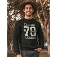 thumbnail image 2 of Chicago League Vintage Design Sweatshirt Men -Image by Shutterstock, Male 3X-Large, 2 of 4