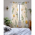 thumbnail image 3 of Spring Daisy Sheer Curtains 84 Inch Length 2 Panels Set for Living Room/Bedroom, Country Watercolor Flower Leaf Plant Kitchen Curtains Grommet Semi-Sheer Curtains Drapes Window Treatments 52"x84"x2, 3 of 7