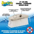 thumbnail image 3 of STAR BRITE Cepillo Rígido 8" - Limpieza de Cubierta de Barco - Compatible con Extend-A-Brush - Fibras STAR Prene Alta Densidad - (blanco) rígido (040010), 3 of 4