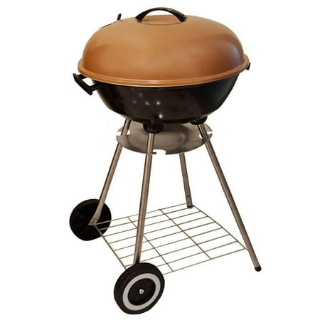 BBQ Charcoal Kettle Grill 18" Moving Wheels Outdoor Smoker Heat Portable Backyard Cooking Camping Steak Backyard Pit master & Tailgating