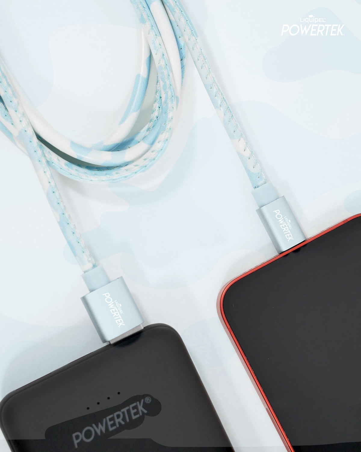 Liquipel Lightning Cable Camo - Blue