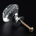 thumbnail image 4 of Clear Crystal Diamond Glass Door Knobs Cabinet Cupboard Drawer Furniture Pull Handles, 4 of 5