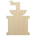 thumbnail image 1 of Coffee Grinder Solid Wood Shape Unfinished Piece Cutout Craft DIY Projects - 4.70 Inch Size - 1/8 Inch Thick, 1 of 7