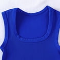 thumbnail image 4 of Qiopertar Women's Solid Color Square Neck Ribbed Yoga Sports Tank Top Casual Comfy Stretchy Workout Running Quick Dry Basic Camisole, Dark Blue M, 4 of 5