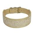 thumbnail image 1 of Collar para perro con diamantes de imitación Berry Pet: 5 filas de cuero PU con incrustaciones de diamantes de cristal brillantes, 1 of 5