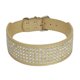 thumbnail image 1 of Collar para perro con diamantes de imitación Berry Pet: 5 filas de cuero PU con incrustaciones de diamantes de cristal brillantes, 1 of 5
