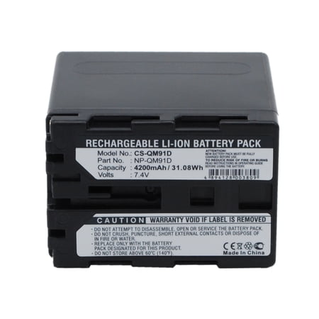 Replacement Battery for DCR-TRV240K DCR-TRV245 DCR-TRV245E DCR-TRV24E DCR-TRV25 DCR-TRV250 DCR-TRV250E DCR-TRV255 DCR-TRV255E DCR-TRV25E DCR-TRV260 DCR-TRV265 7.4V/4200mAh