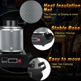 thumbnail image 2 of 3+1KG Gold Melting Furnace,1150℃ /2100 ℉ 1400W Digital Electric Melting Furnace Gold Melting Kit,Electric Digital Melting Furnace for Casting Refining Jewelry,Metals,Can,Gold,Silver,Copper,Aluminum, 2 of 6